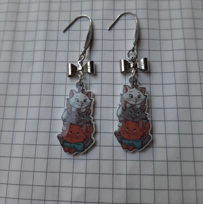 Boucles d'oreilles disney aristochats