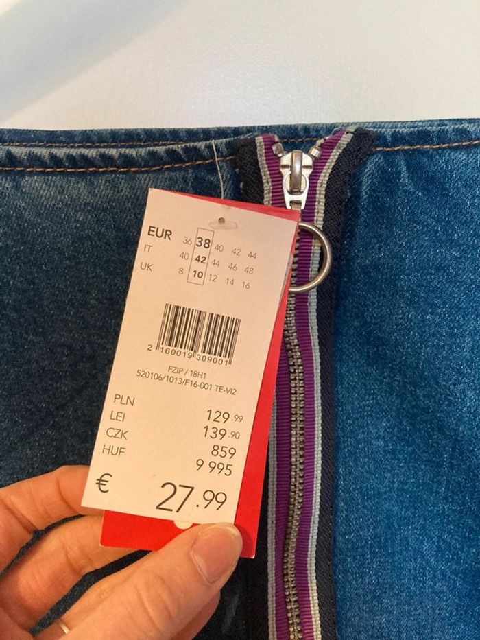 Neuve - Jupe en jean Camaïeu 38 - photo numéro 5