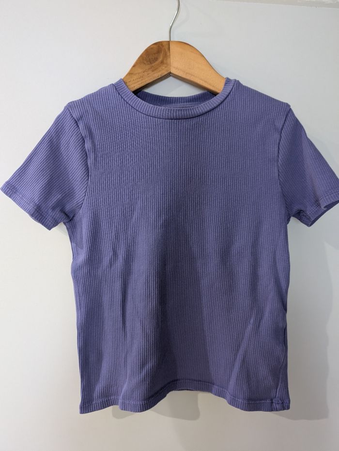 Tee shirt violet fille - photo numéro 2