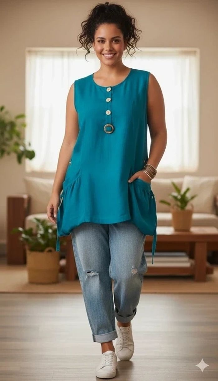 Blouse en Lin T-46 - photo numéro 3