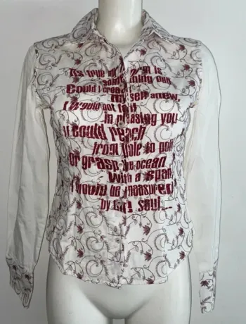 Joli chemise Oxbow cintré brodé taille S