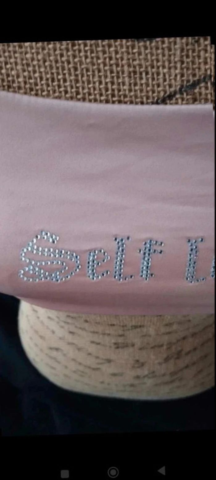 Brassière croisée rose argenté taille M - Style chic et tendance femme fille ados - photo numéro 4