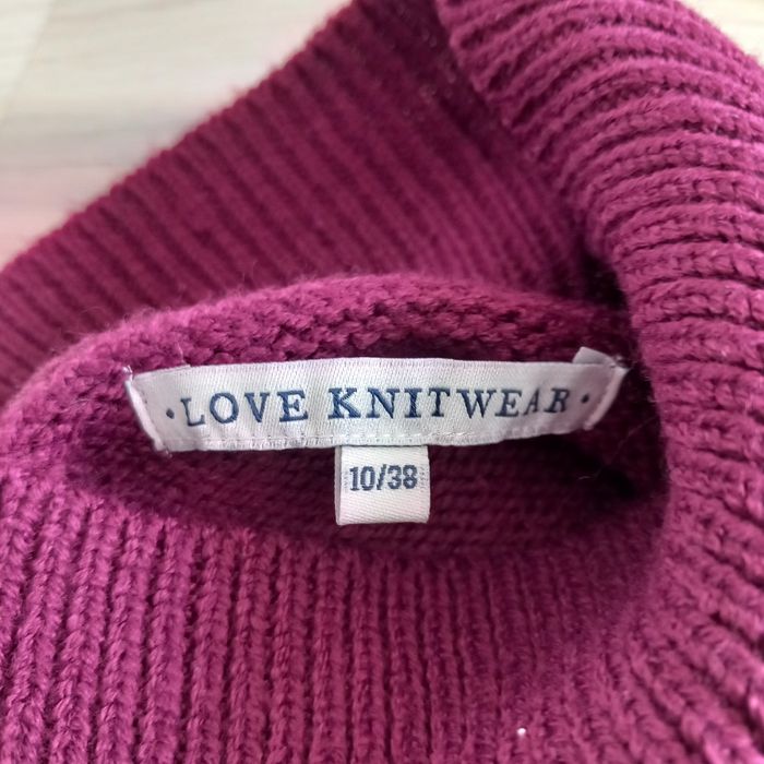 Pull à col roulé femme violet Love Knitwear taille 38h - photo numéro 6