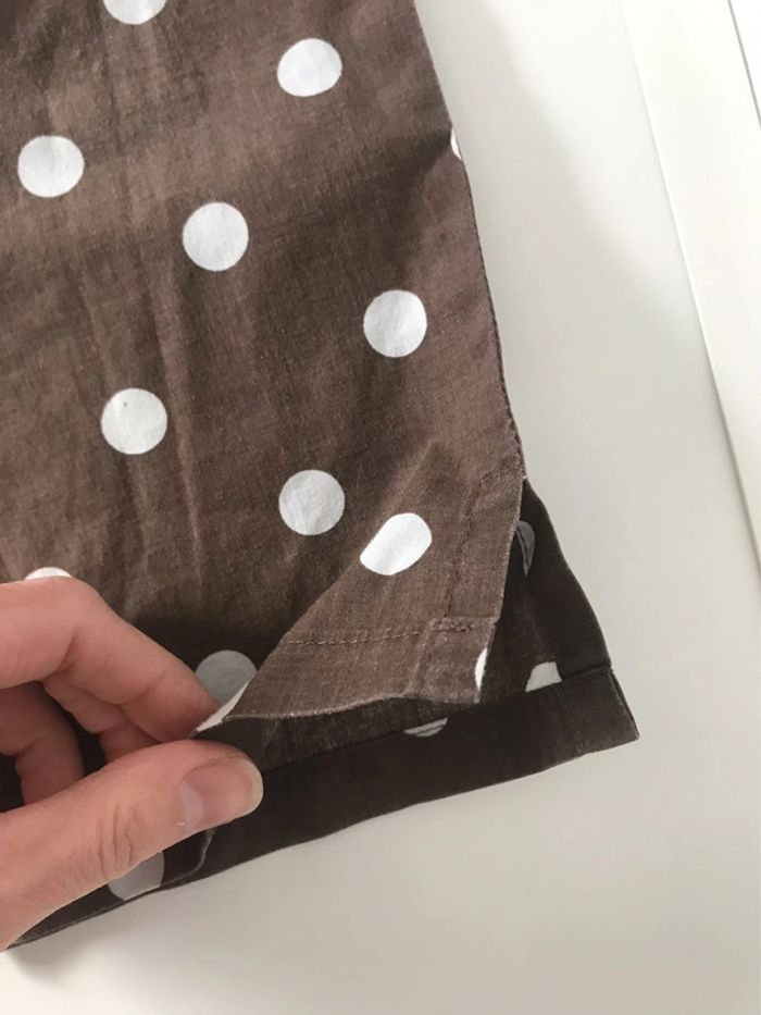 Pantalon d'été marron à pois blancs. Tartine et chocolat 8 ans - photo numéro 4