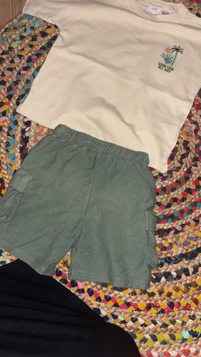 Ensemble short t-shirt garçon - photo numéro 2