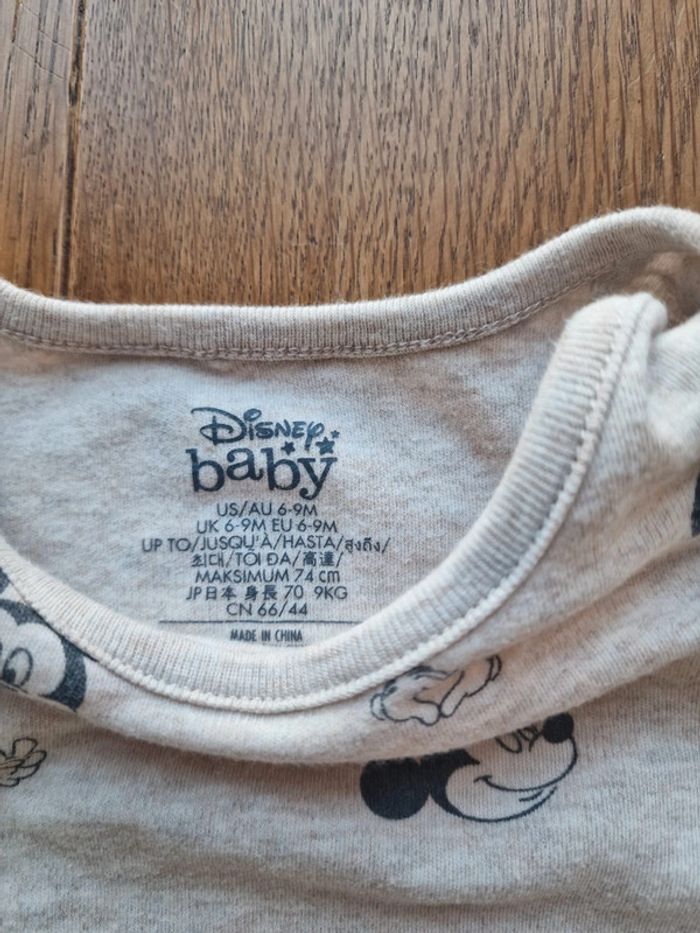 Lot de 3 boddies coton Disney store manches longues - photo numéro 9