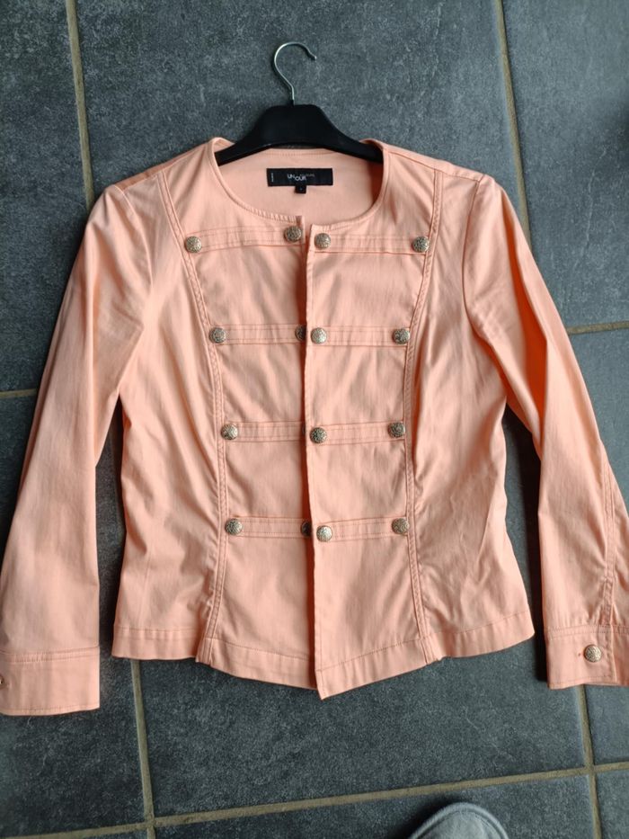 Veste rose pâle femme