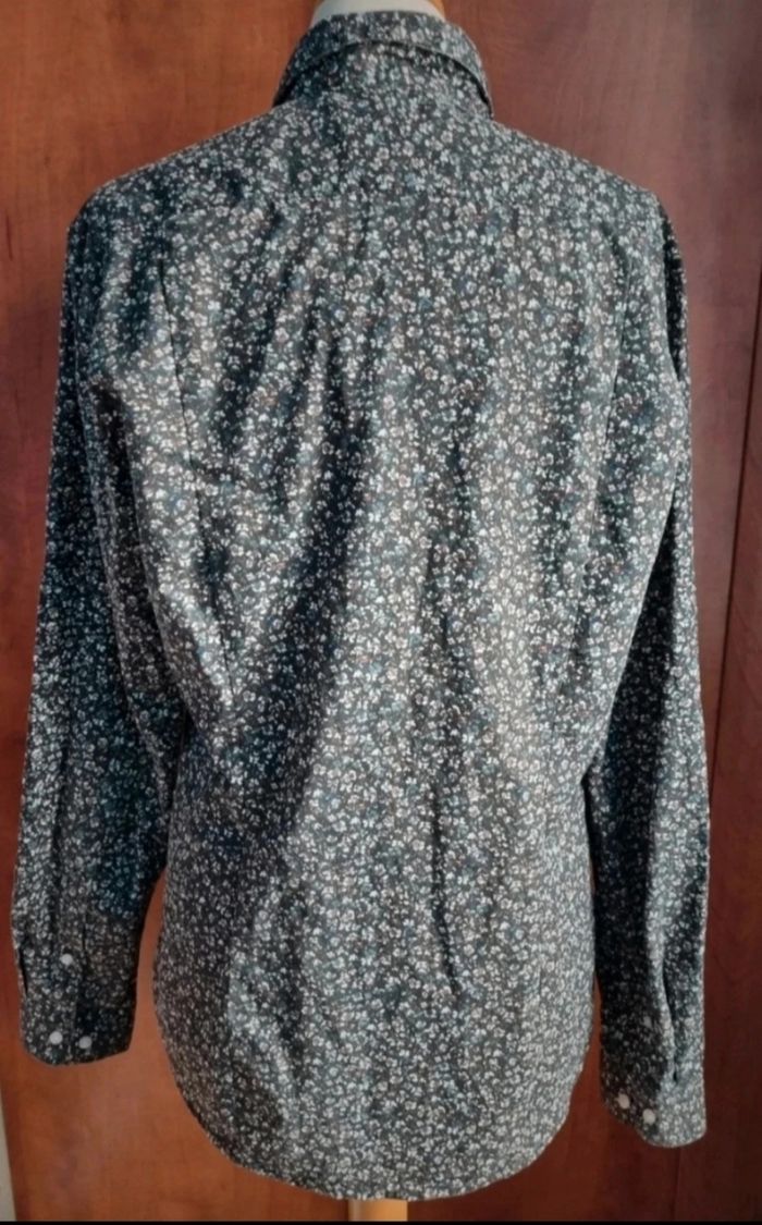 Chemise manches longues à fleur (slim fit) taille M - photo numéro 7
