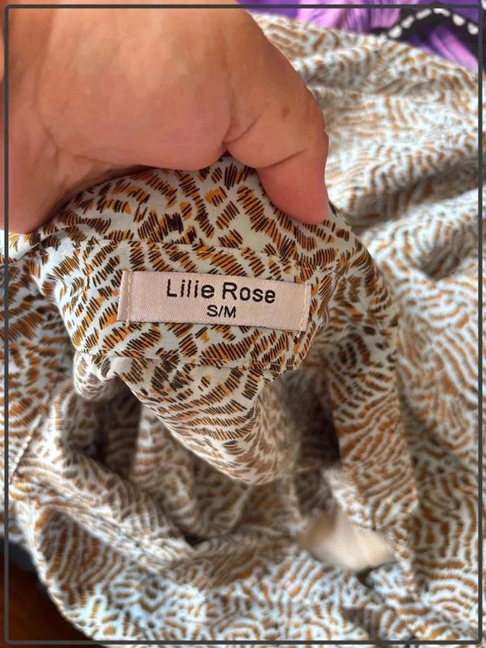 Jolie robe avec col taille 36/38 marque Lille rose * - photo numéro 5