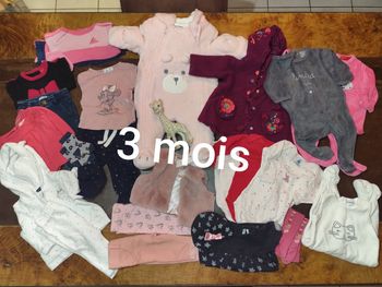 3 mois bébé fille hiver lot de vêtements combinaison