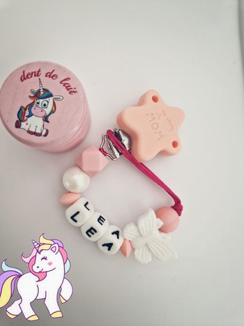 Attaches tetines licorne