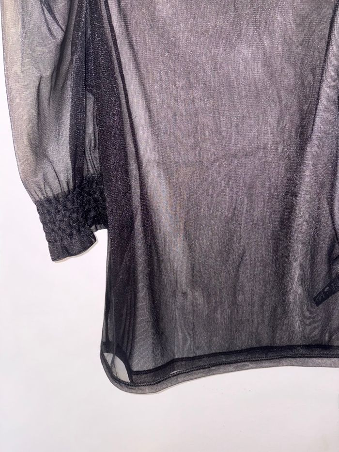 Haut noir transparent Monki noir taille XS en très bon état - photo numéro 7