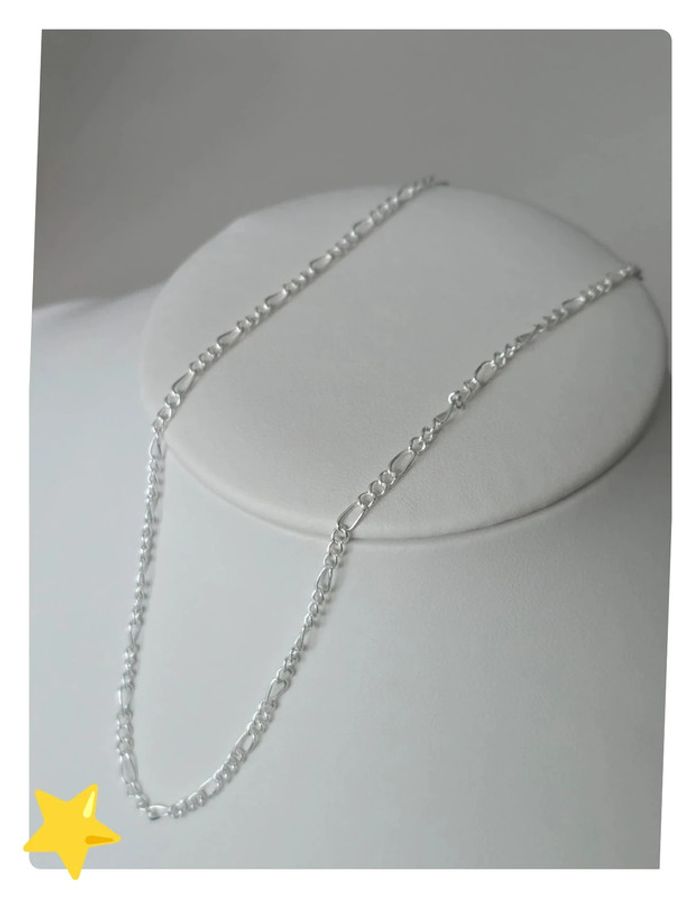 Collier maille figaro 2mm 60cm - photo numéro 5