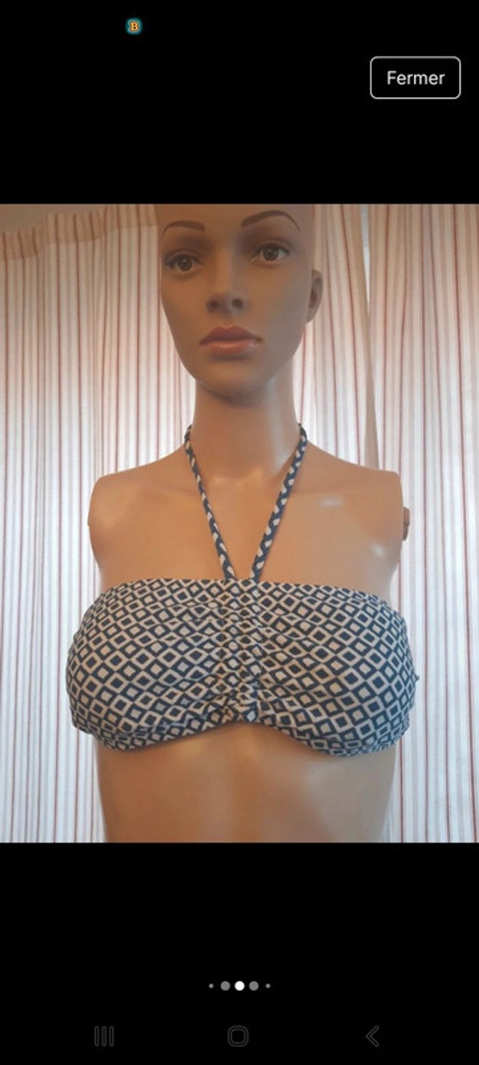 Bikini Shiwi Bleu/Blanc eu 40 fr 38/40 bonnet A/B - photo numéro 4