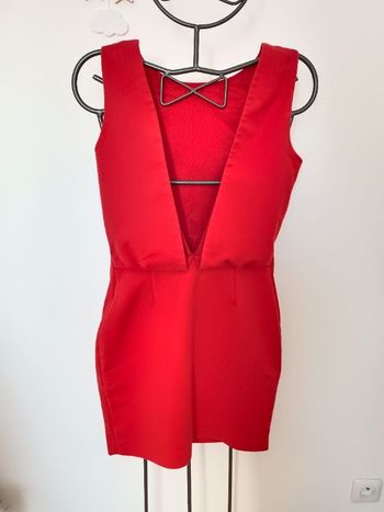Robe zara rouge M dos nu classe