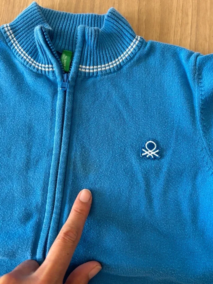 Gilet zippe Benetton 6-7 ans - photo numéro 3