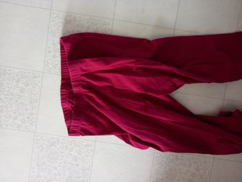 legging rouge bordeaux 12 ans