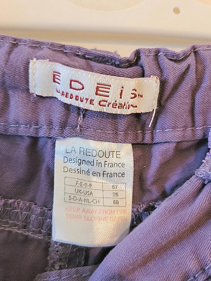Short fille violet la redoute Taille 6 mois - photo numéro 3