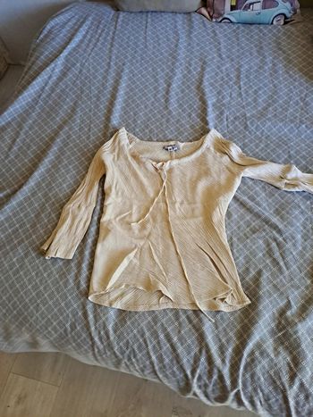 Top crème court. T36