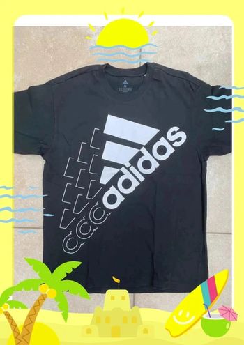 T shirt adidas noir blanc