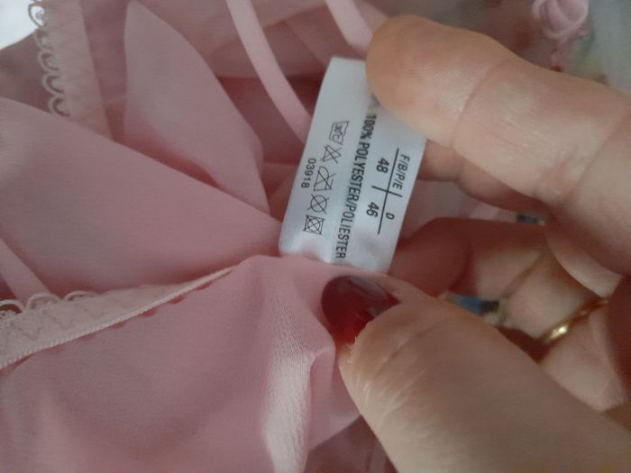 Nuisette rose transparente, marque A demi-mot, taille 48 - photo numéro 7