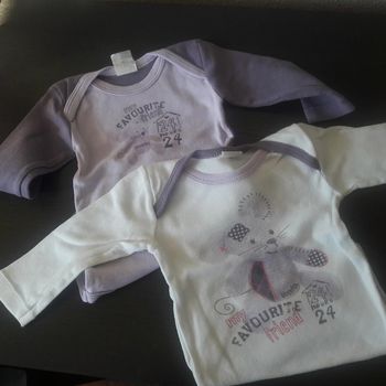 #lot de 2 bodies fille 3 mois