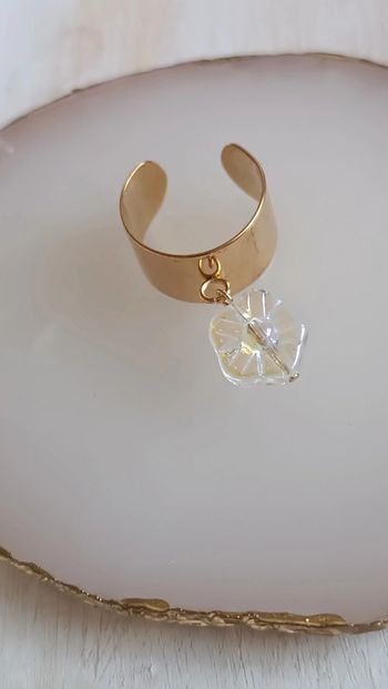 Bague à breloques en acier inoxydable