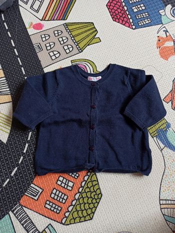 Gilet bleu marine fille