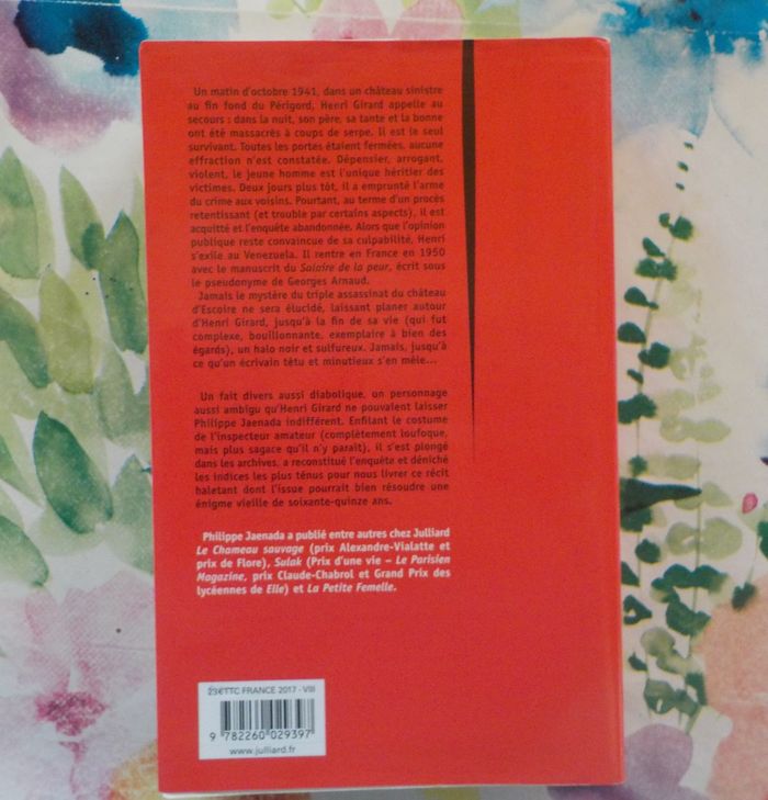 LA SERPE de Philippe JAENADA Ed. Julliard - photo numéro 3