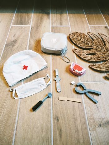 🦷Trousse malette Kit dentiste en bois