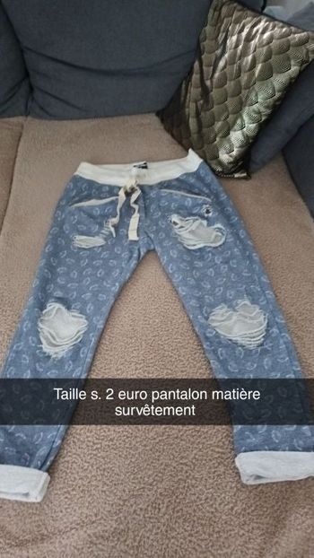 Pantalon matière survêtement
