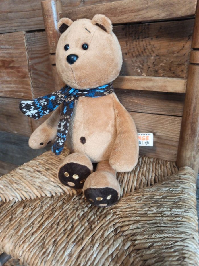 Peluche ours orange toys tbe - photo numéro 3