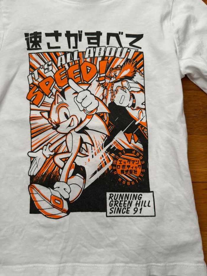 Tee shirt Sonic 6 ans - photo numéro 2