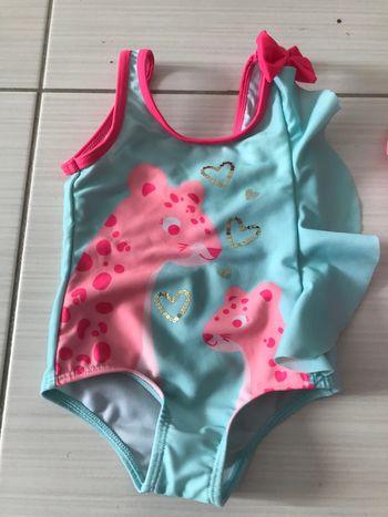 Maillot de bain girafe bébé fille in extenso