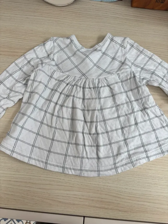 Blouse brodée petit bateau taille 3 ans - photo numéro 4
