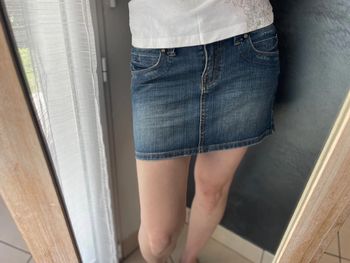 Mini jupe jean