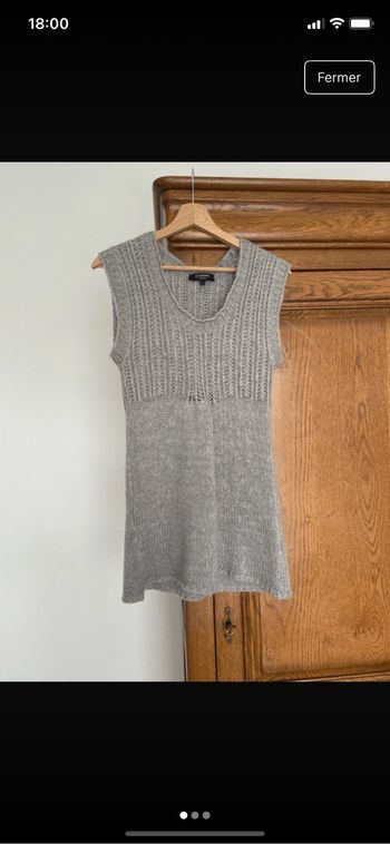 Robe hiver ou tunique pull grise taille S de la marque Le phare de la baleine