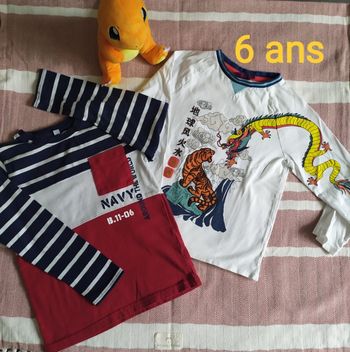 Hauts manches longues 6 ans