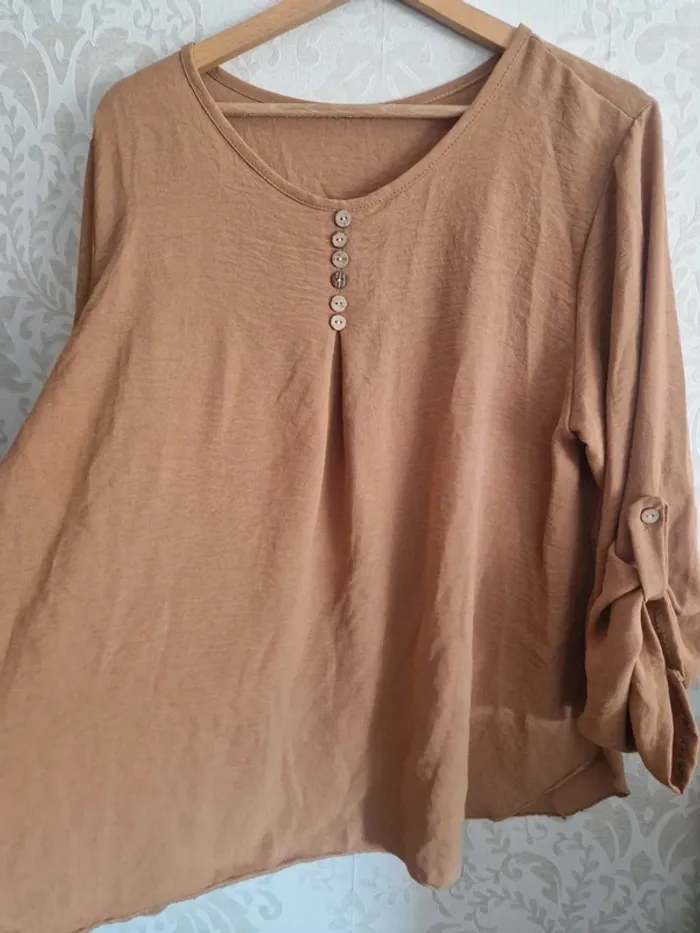 Blouse camel - photo numéro 2