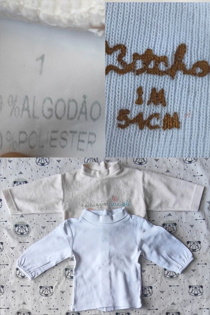 Lot de Tee-Shirt ML taille 1 mois