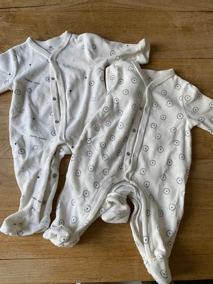 Lot pyjamas velours 3 mois