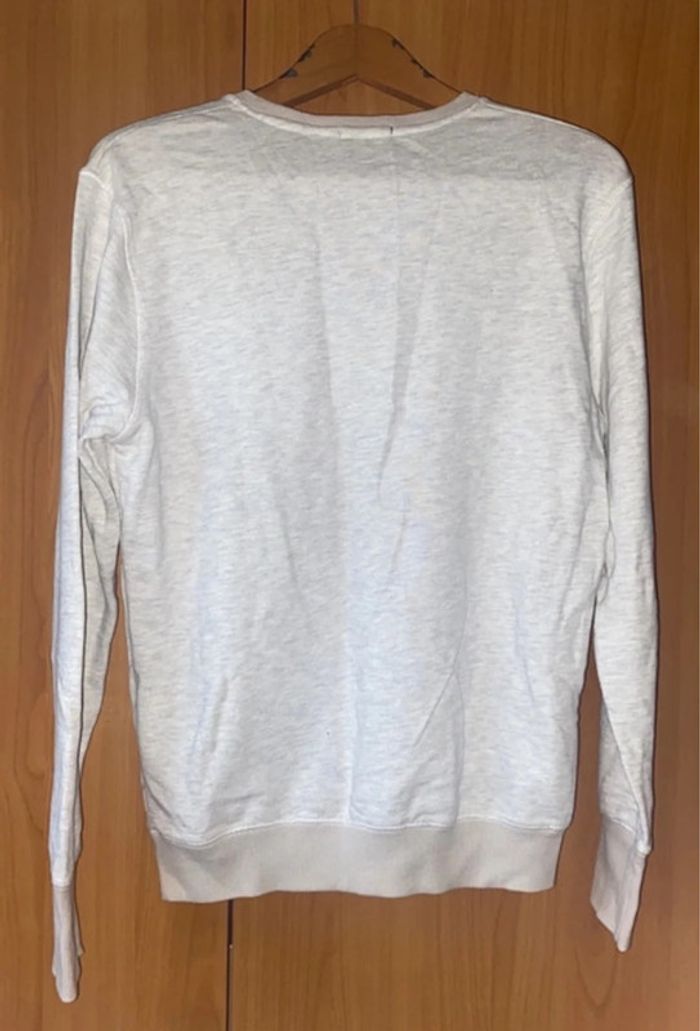 Pull blanc avec inscription M - photo numéro 5