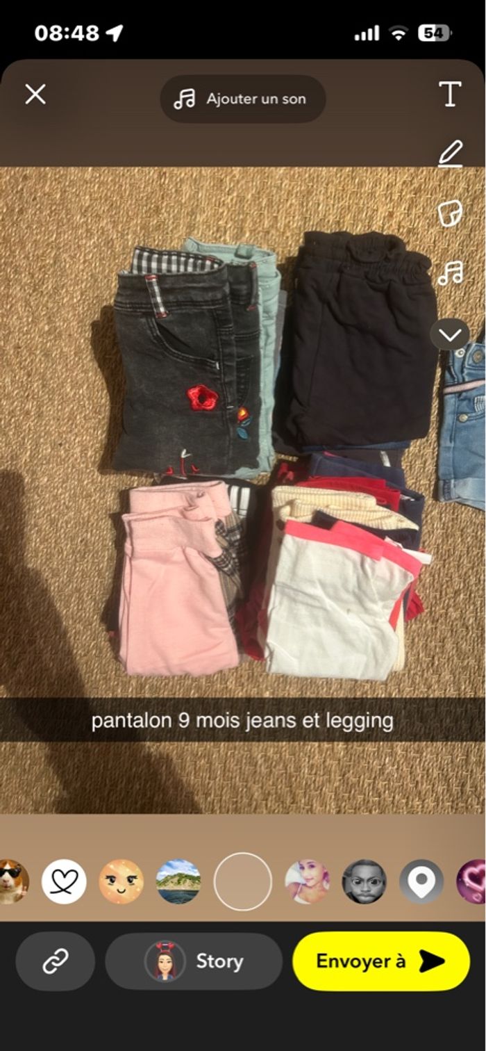pantalon 9 mois fille