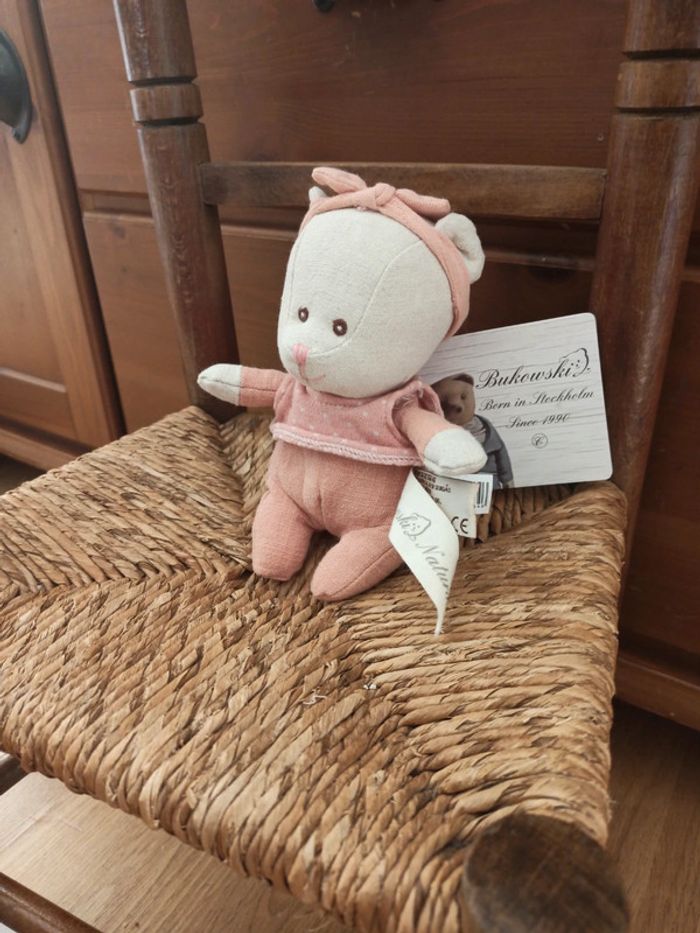 Peluche Bukowski ours Lin neuf - photo numéro 3