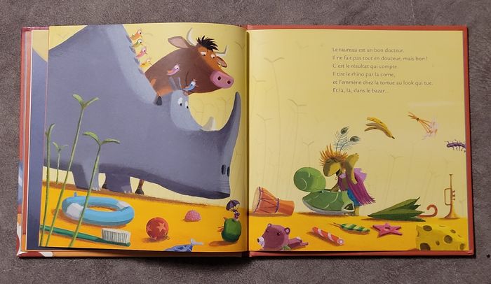 Mamie Poule Raconte - Tome 19 - Le Rhinocéros Qui Louchait Féroce Christine Beigel, Hervé Le Goff (I - photo numéro 4