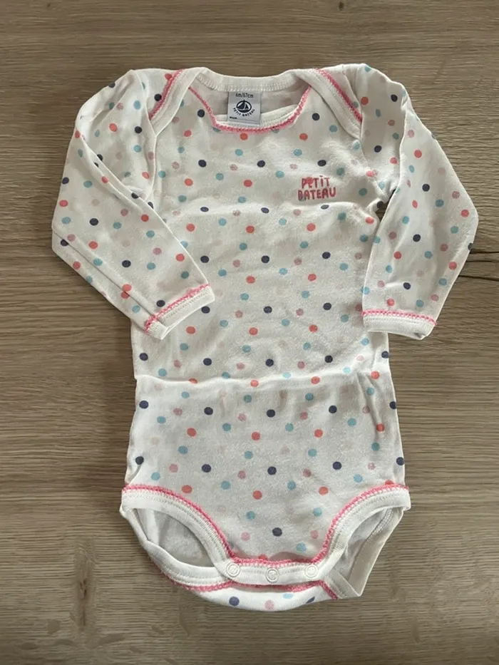 Hauts et body - 6 mois fille - Okaïdi - Petit bateau - photo numéro 5