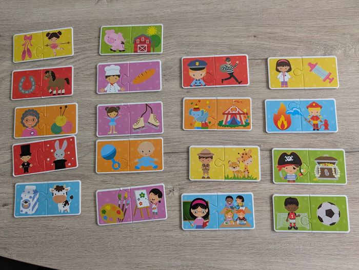 18 puzzles de 2 pièces grafix - photo numéro 2