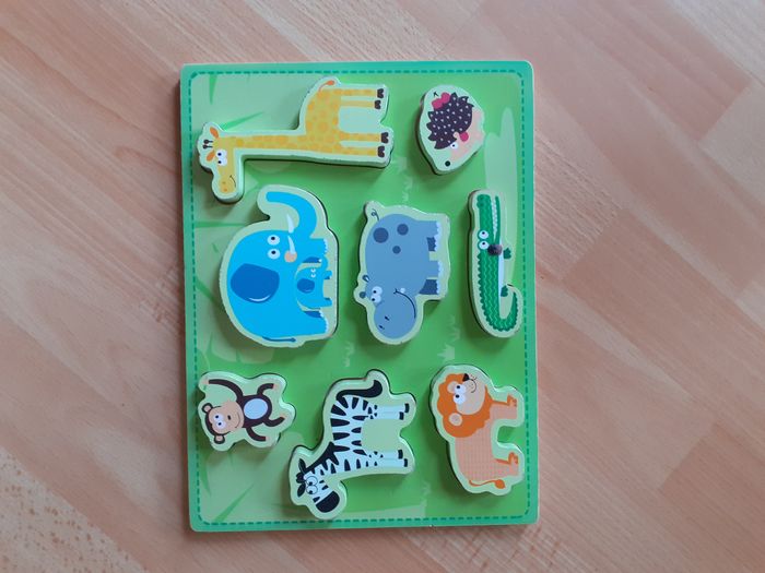 Puzzle animaux de la savane - Dès 12 mois - Quasi neuf - photo numéro 4