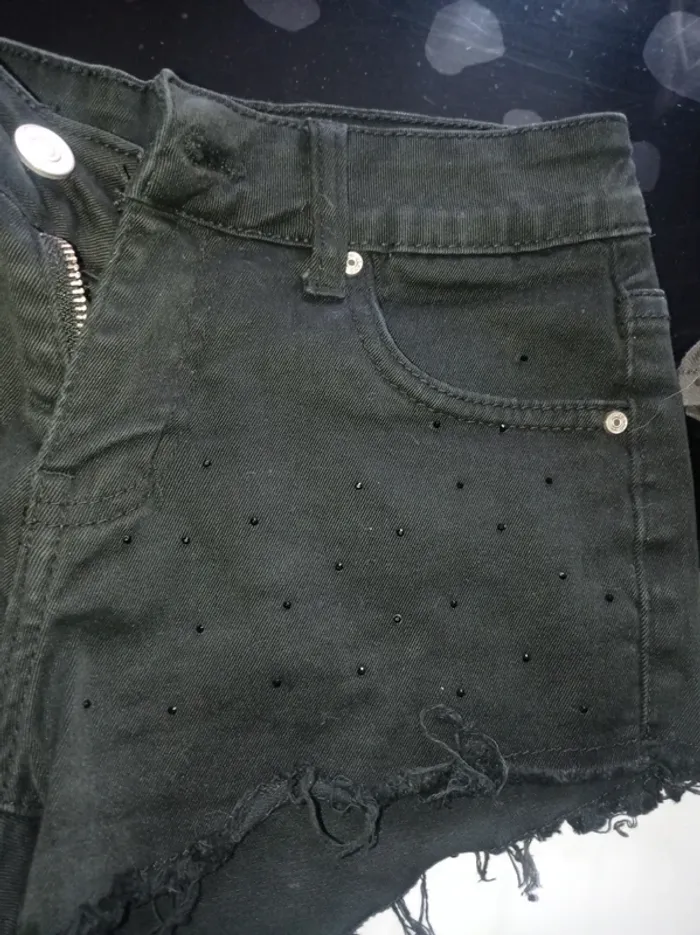Short noir avec Strass - photo numéro 2