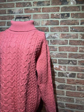 Pull col roulé torsadé rose Lili Sidonie Taille M / 38